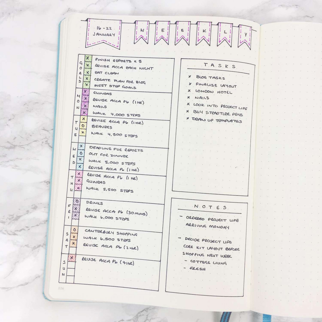 Inventive Bullet Journal Themes