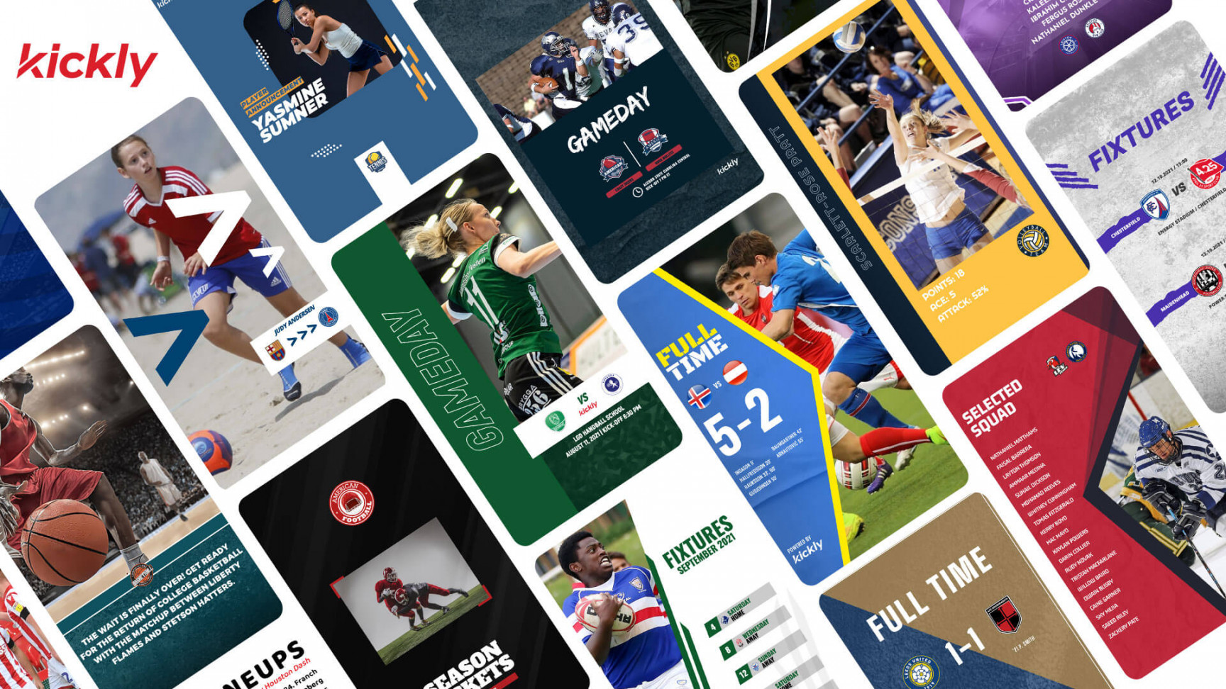 Kickly now offers Free Sports Graphic Templates on Sign-up - Kickly