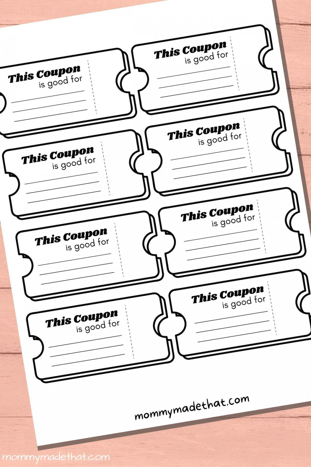 Lots of Blank Coupon Templates (Free Printables!)  Coupon