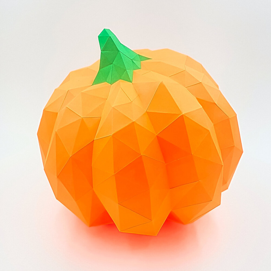 Low-poly Papercraft Pumpkin Template — The Papercraftsman