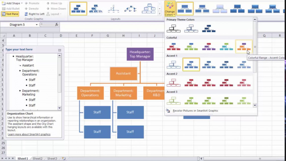 organization chart template Excel Quick easy!!!!!!!!