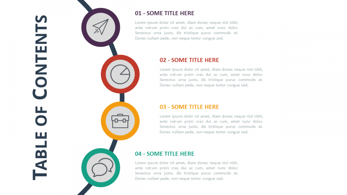 Table of Content Templates for PowerPoint and Keynote - Showeet