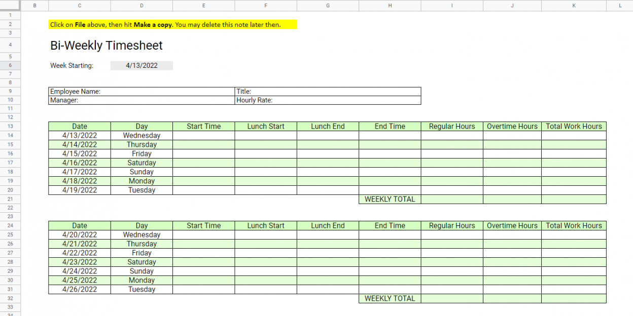 Time Tracking Spreadsheet Templates for Free  Traqq Blog