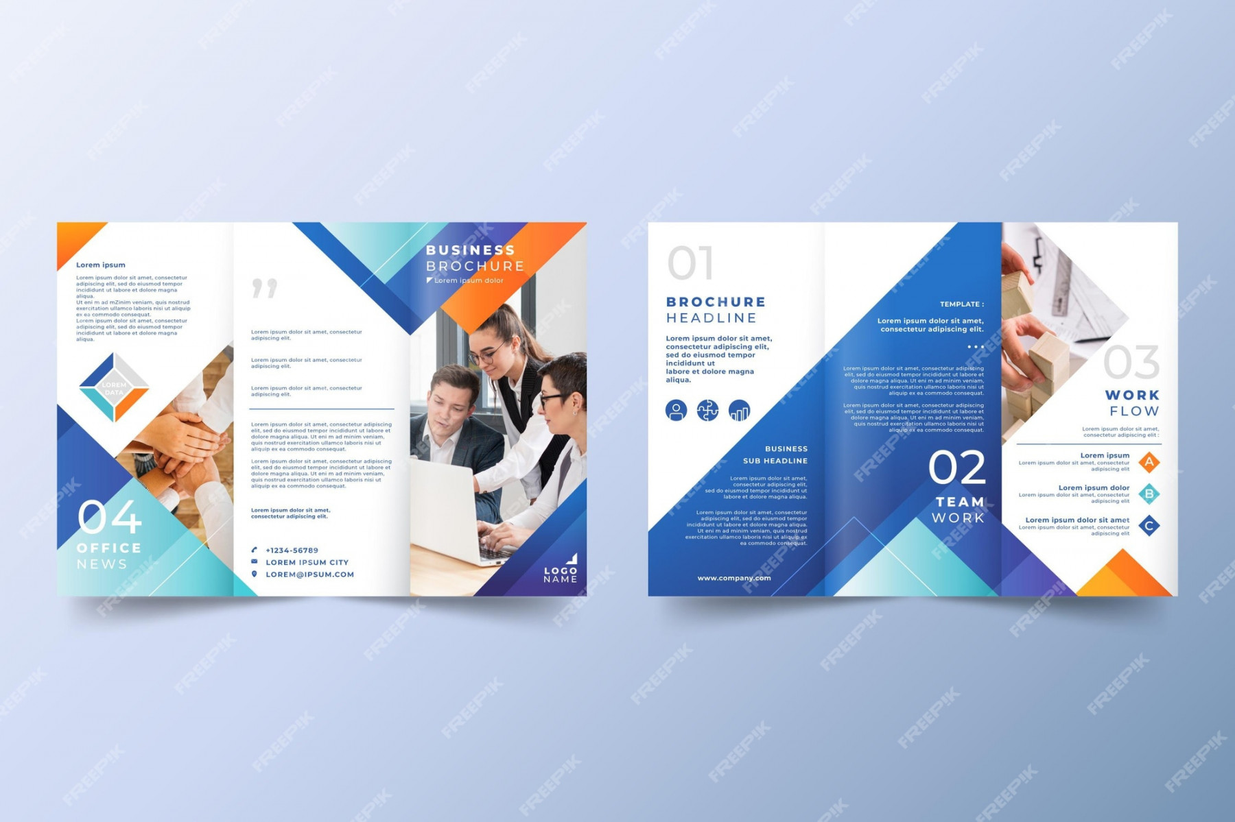 Trifold Brochure Template - Free Vectors & PSDs to Download