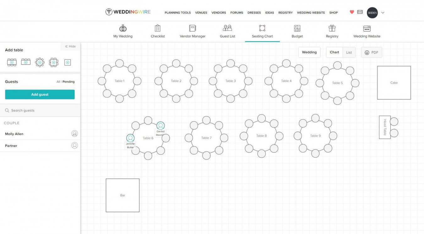 Wedding Seating Chart Templates to Simplify Planning