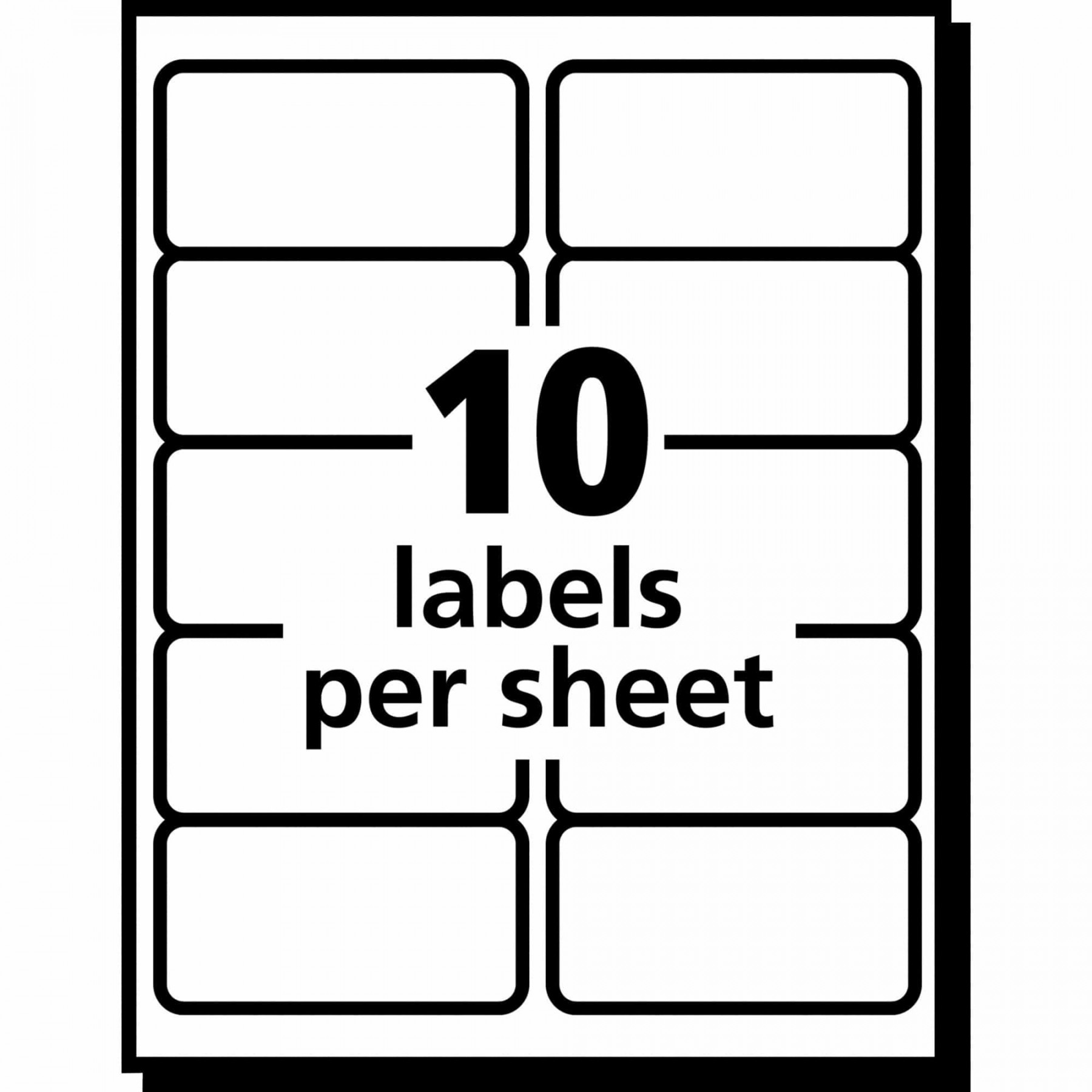 X  Label Template  Per Sheet  Inkjet labels, Label templates