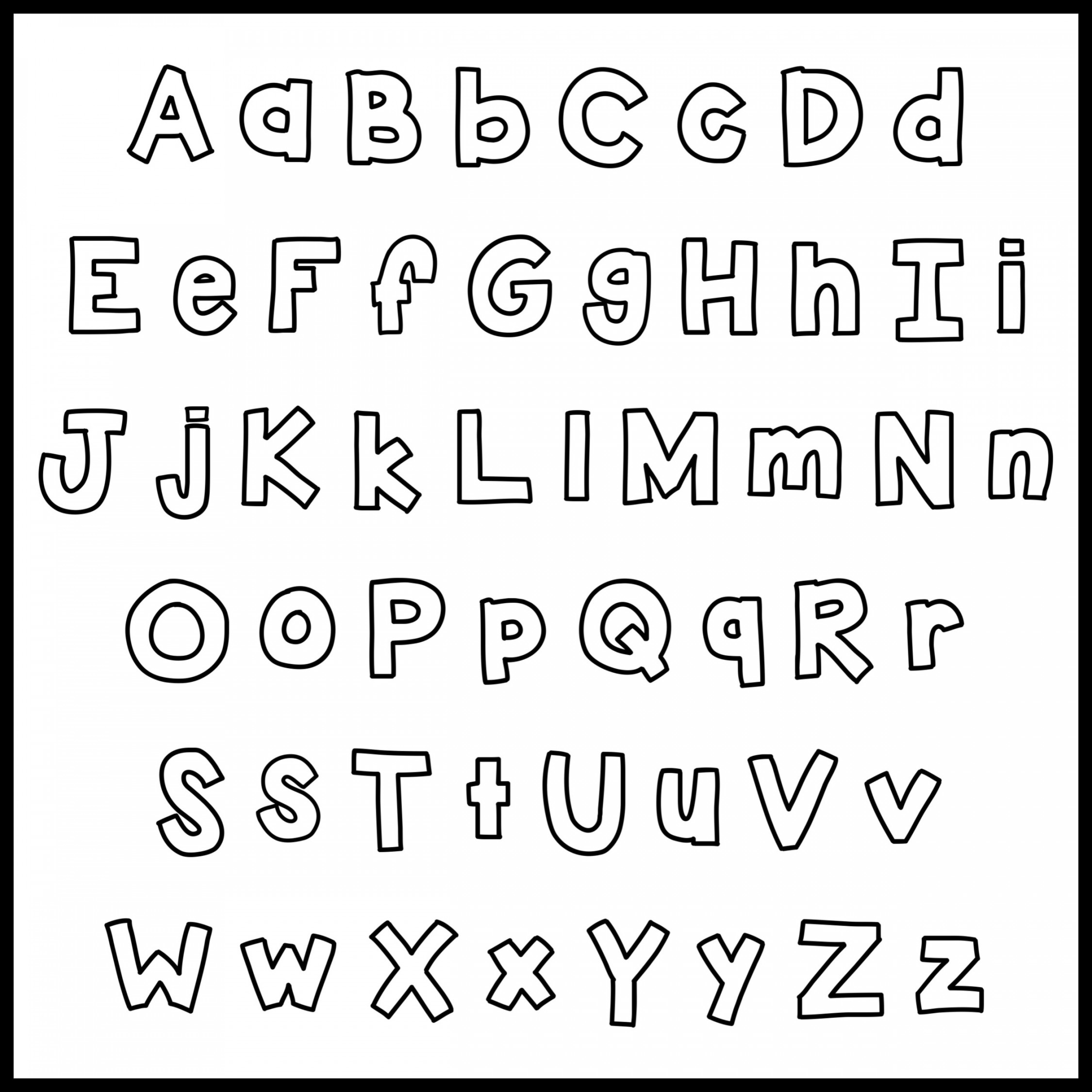 Alphabet Bubble Letter Templates — Miss Morgan