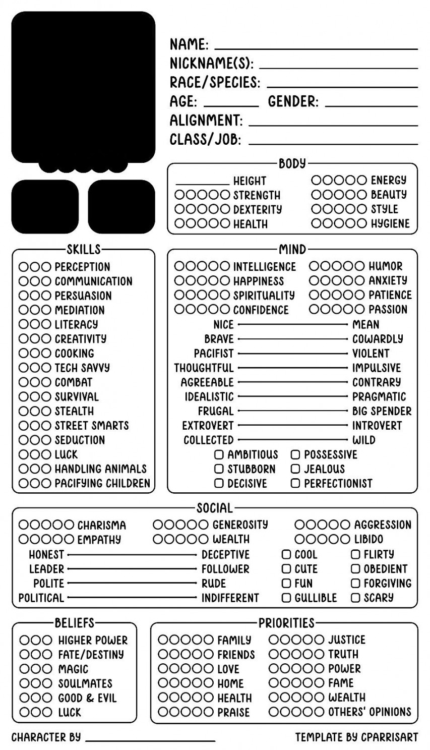 Alter introduction sheet  Character sheet template, Character