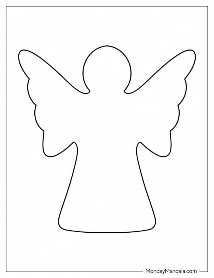 Angel Templates (Free PDF Printables)