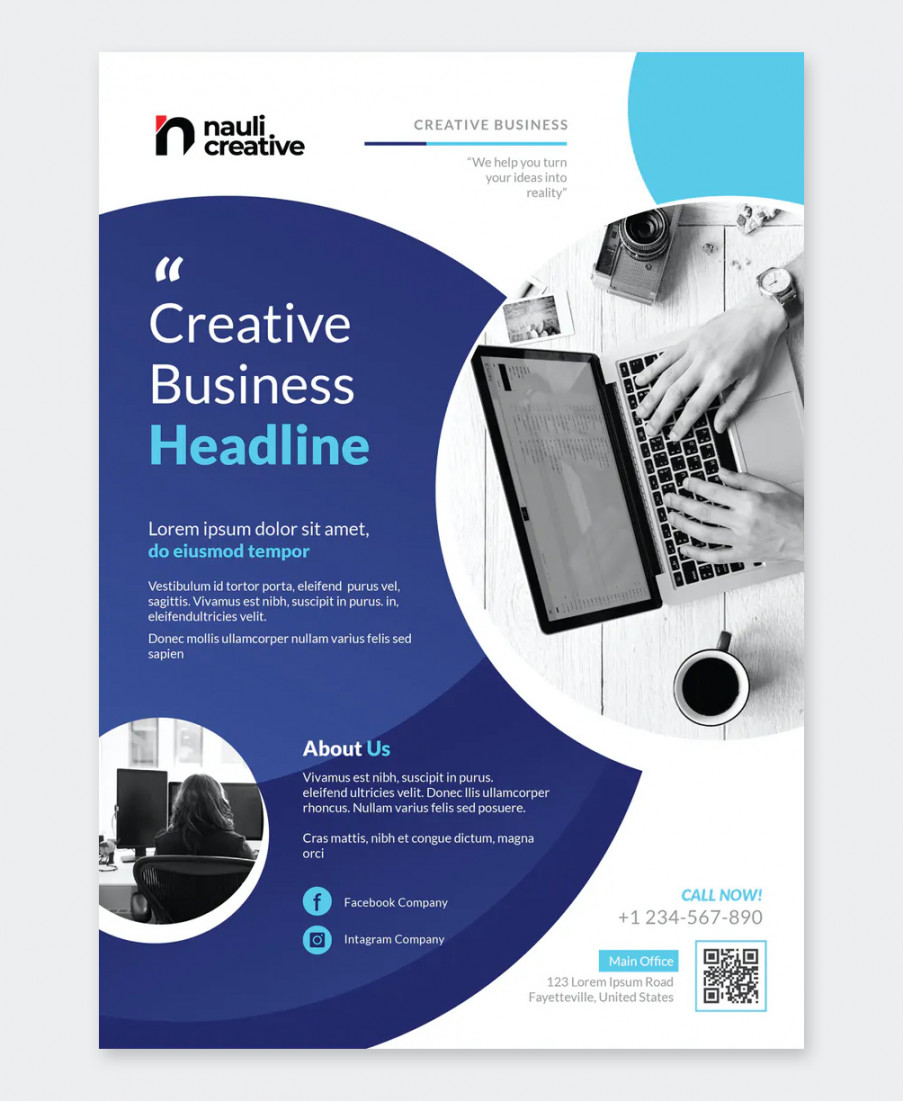 Best Business Flyer Template MS Word • PSD design