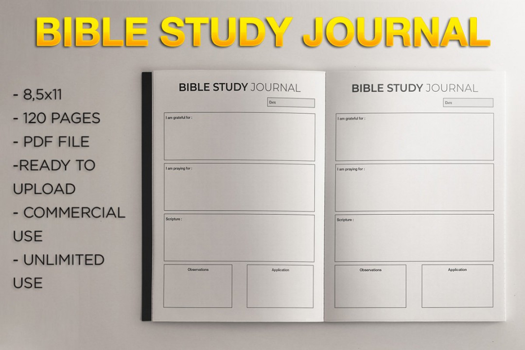 Bible Study Journal l KDP Template ()