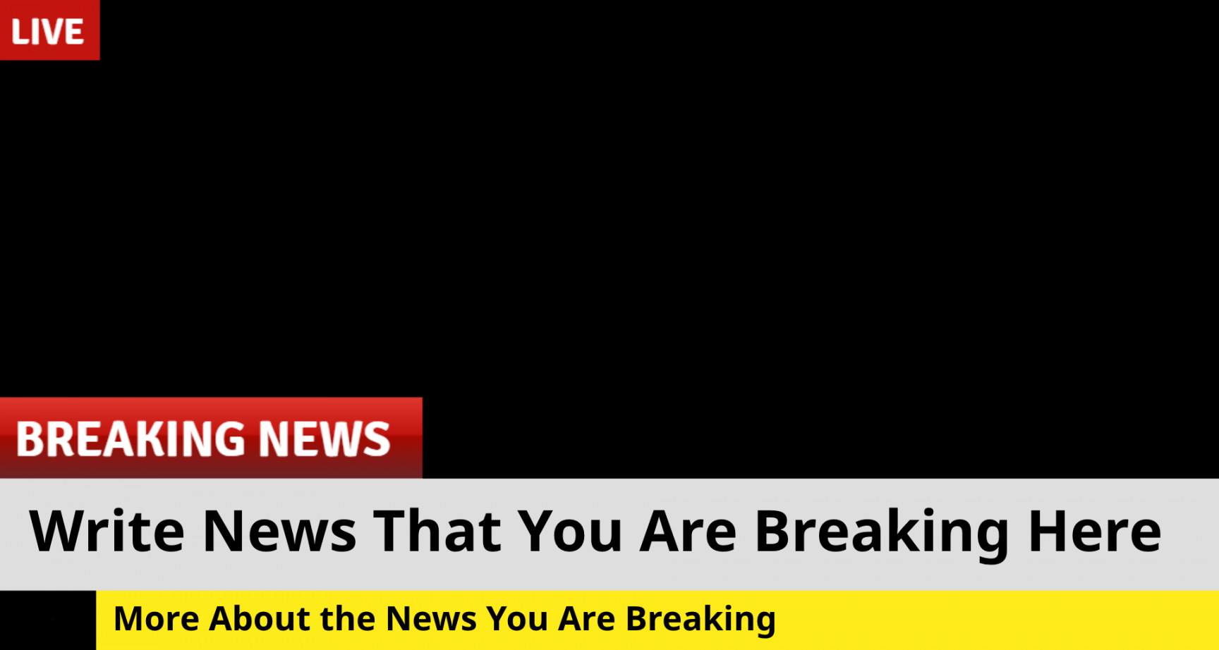 Breaking News Transparent Meme Template