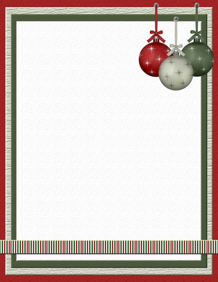 Christmas  FREE-Stationery Template Downloads  Christmas letter