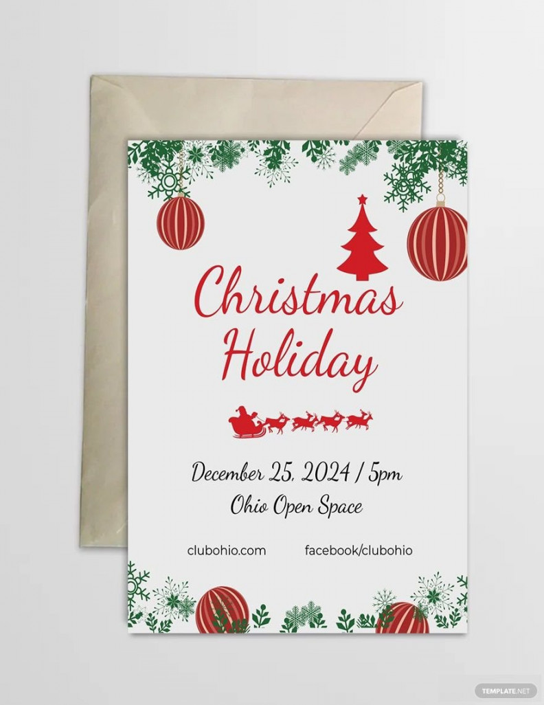 Christmas Holiday Flyer Template - Download in Word, Google Docs