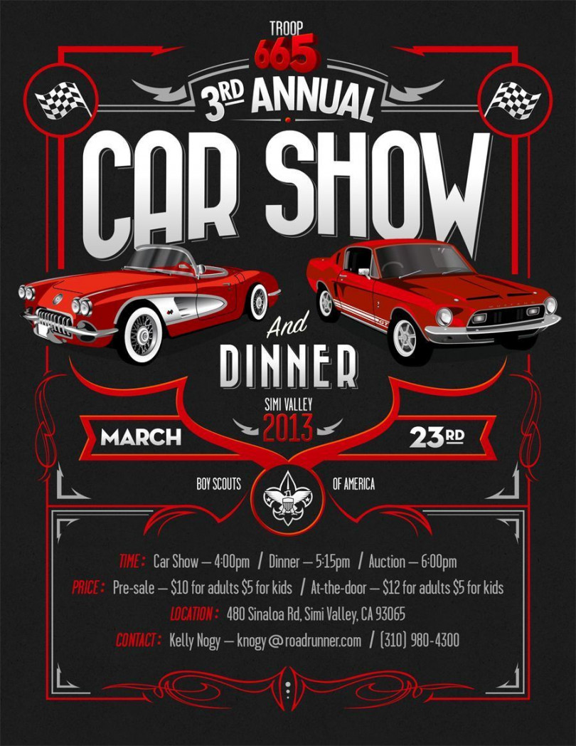 Classic Car Show Flyer Template Free Download ( Greatest Formats