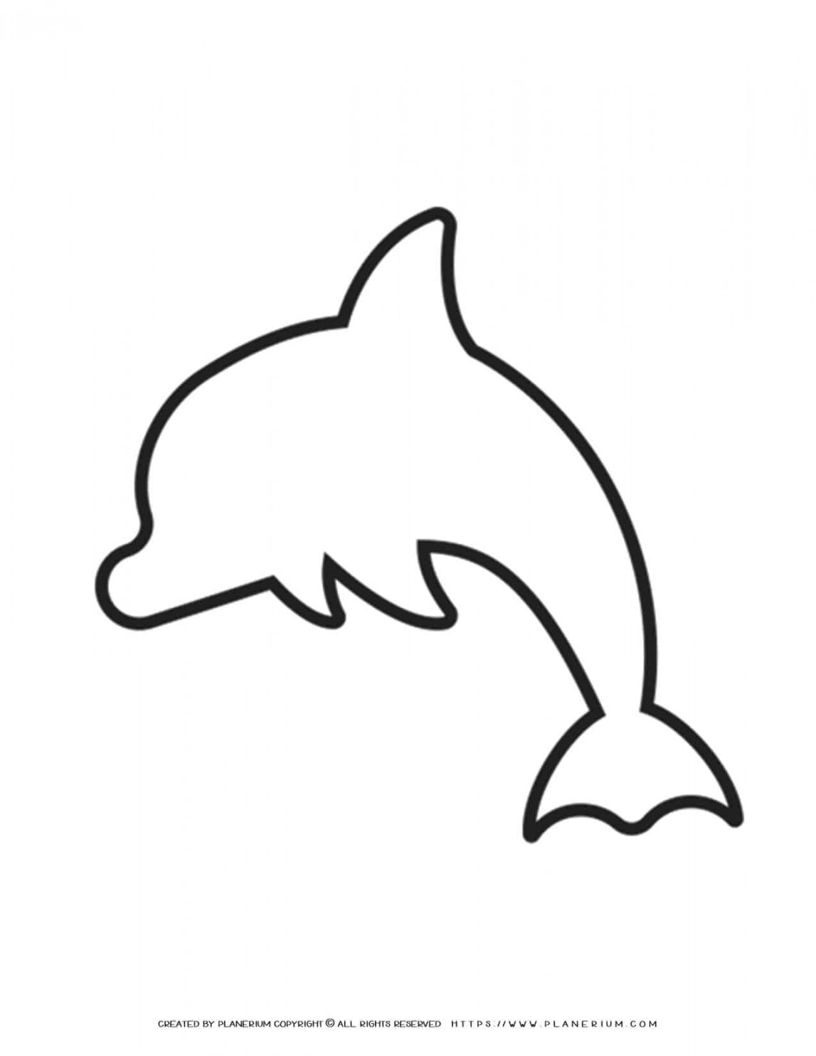 Dolphin Template - Jump Left  Planerium