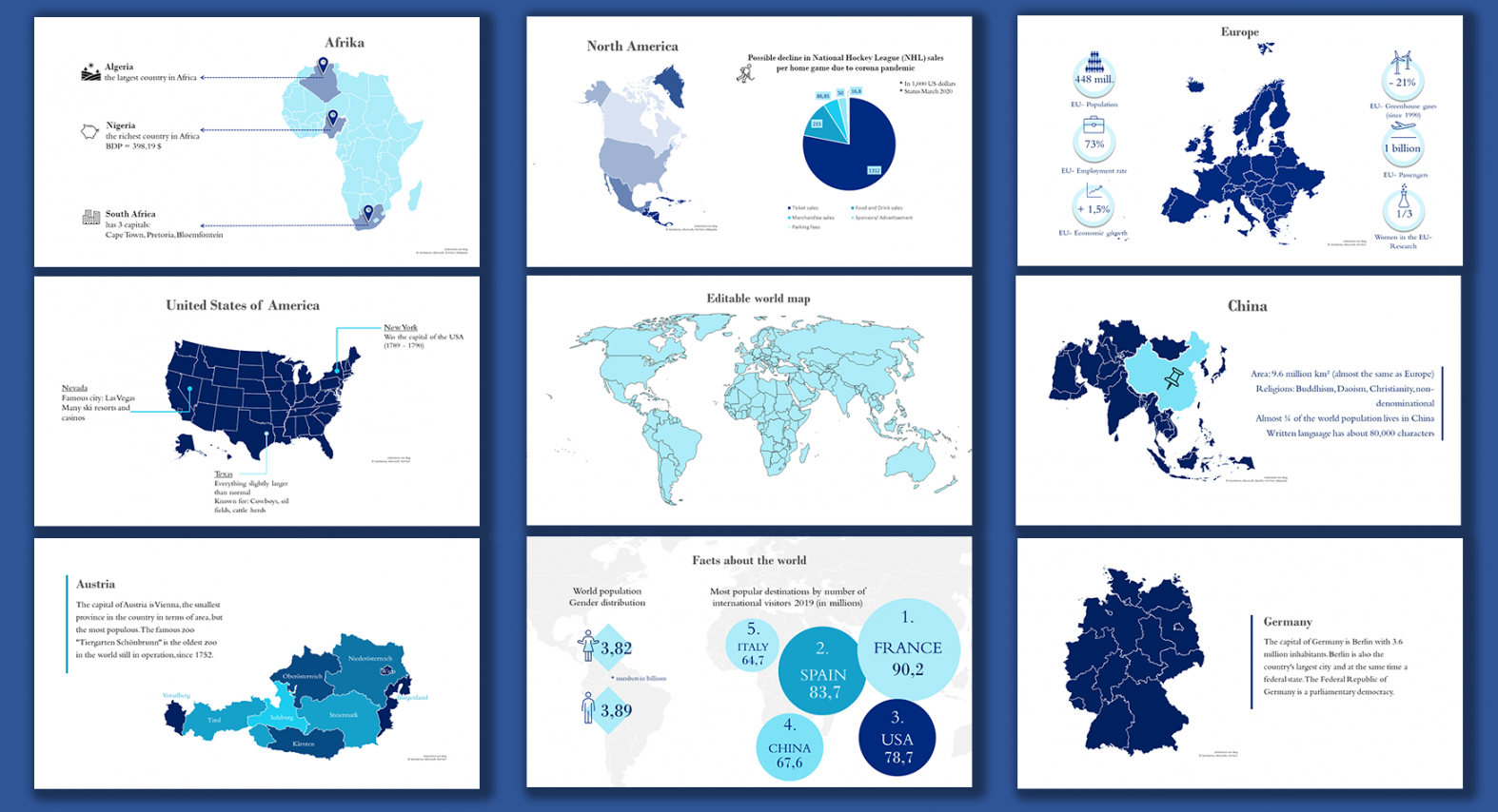 Editable Country & world maps for PowerPoint ()  SlideLizard®