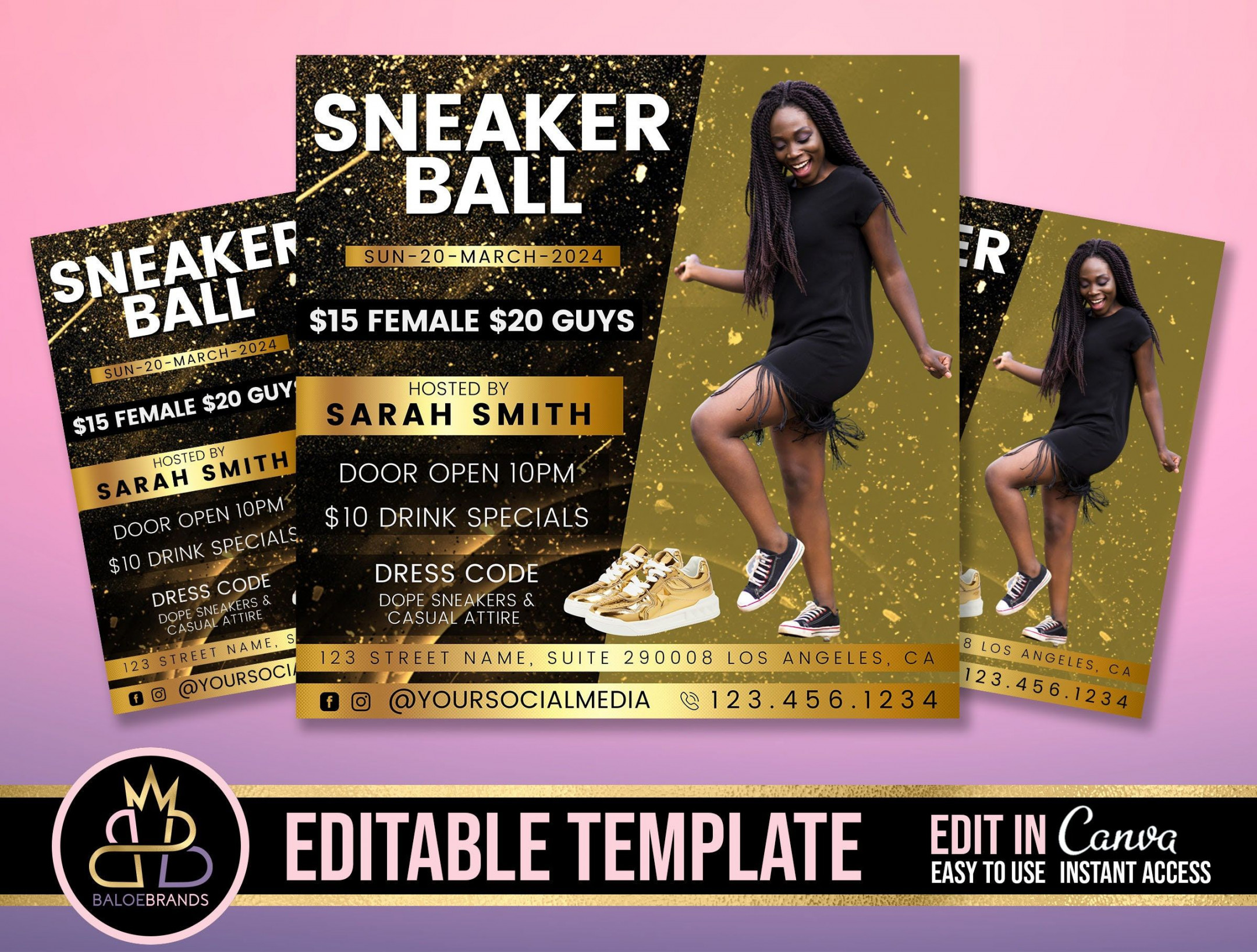 Editable Sneaker Ball Gala Sneaker Ball Invite Sneaker Ball - Etsy