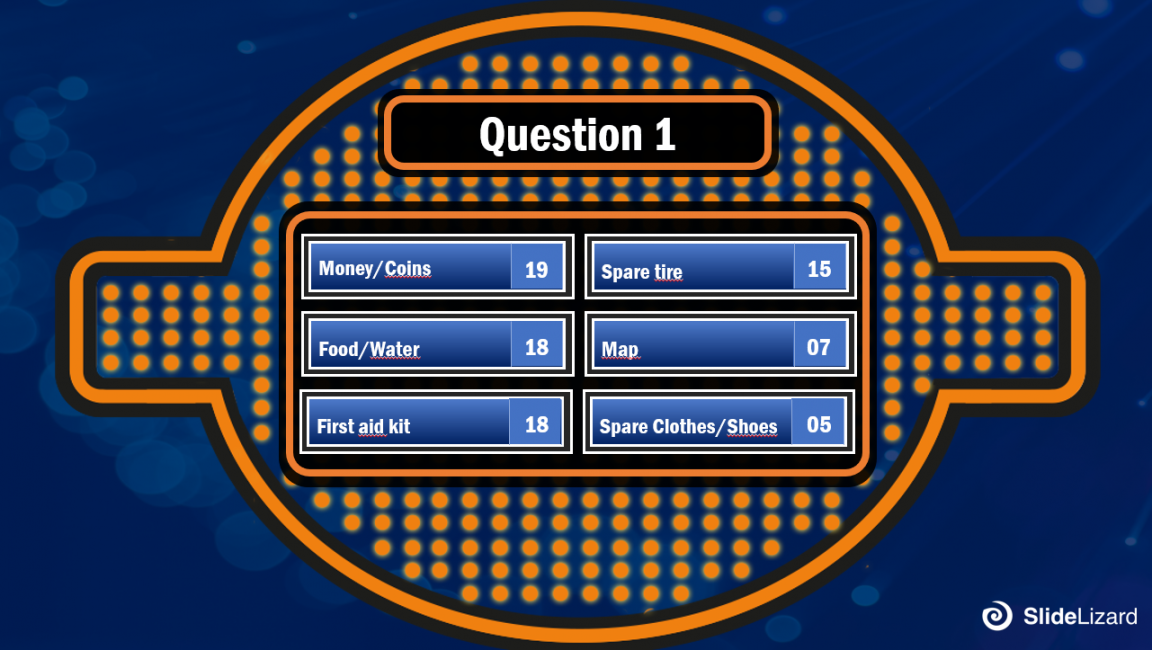 Family Feud – PowerPoint Quiz Template ()  SlideLizard®