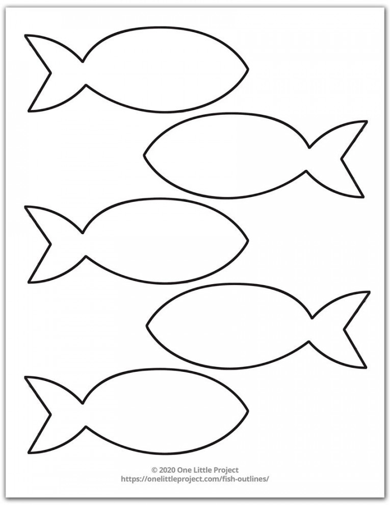 Fish Outline   Fish template, Fish outline, Fish printables