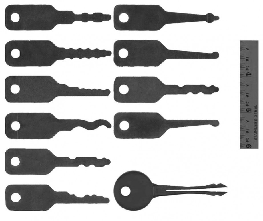 Ford auto jiggler template #  Diy lock, Lock pick set, Useful