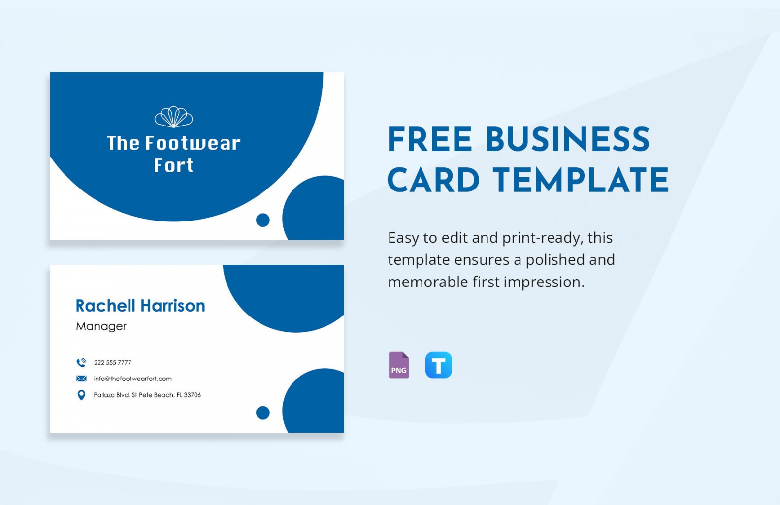 FREE Business Card Template - Download in Word, Google Docs, PDF