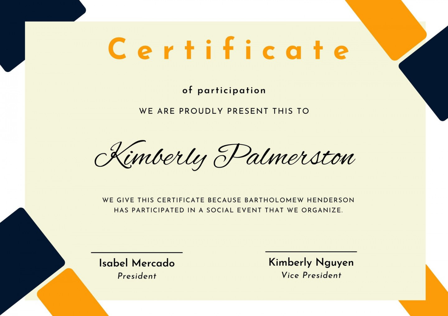 Free custom printable attendance certificate templates  Canva