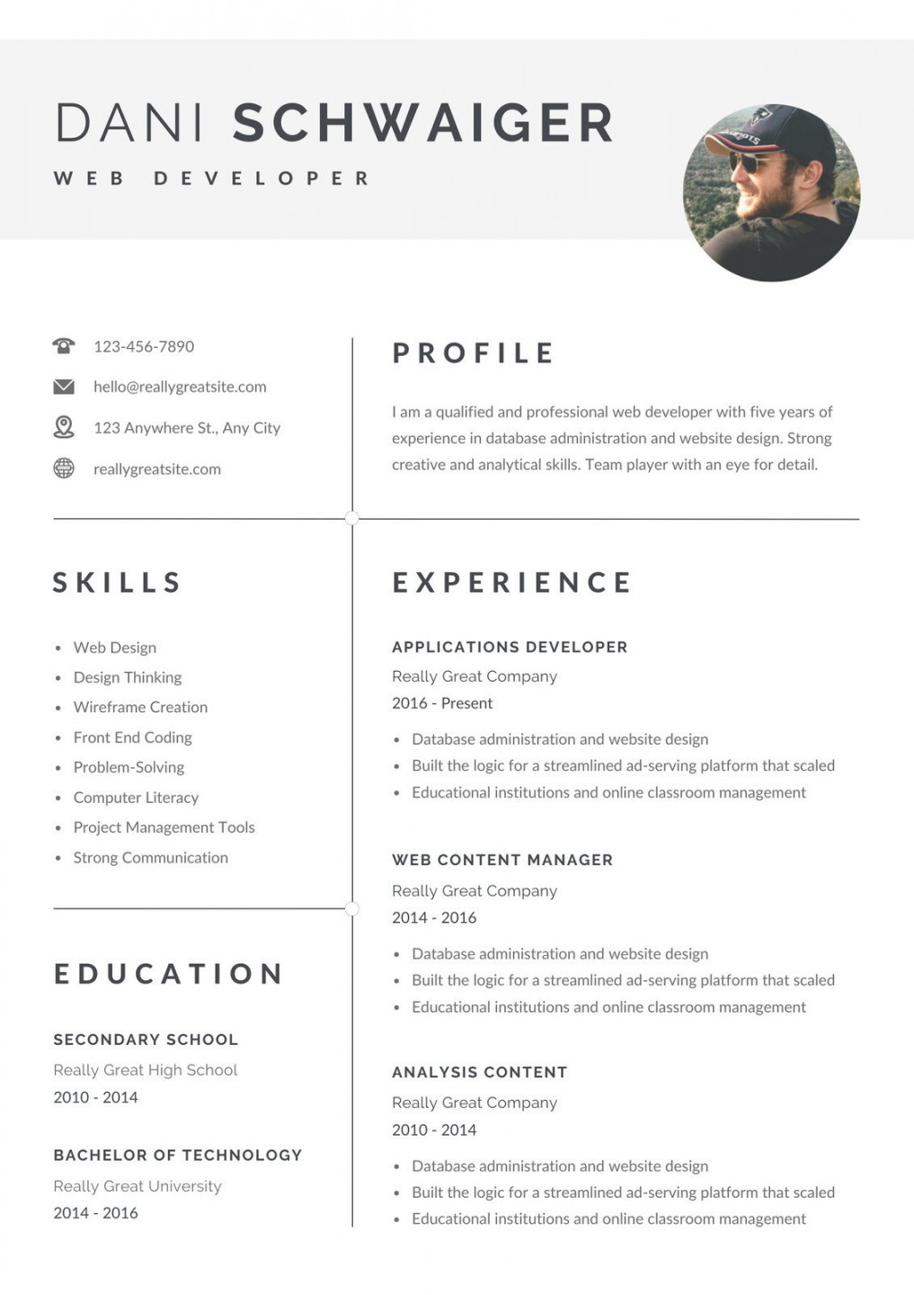 Free custom printable high school resume templates  Canva