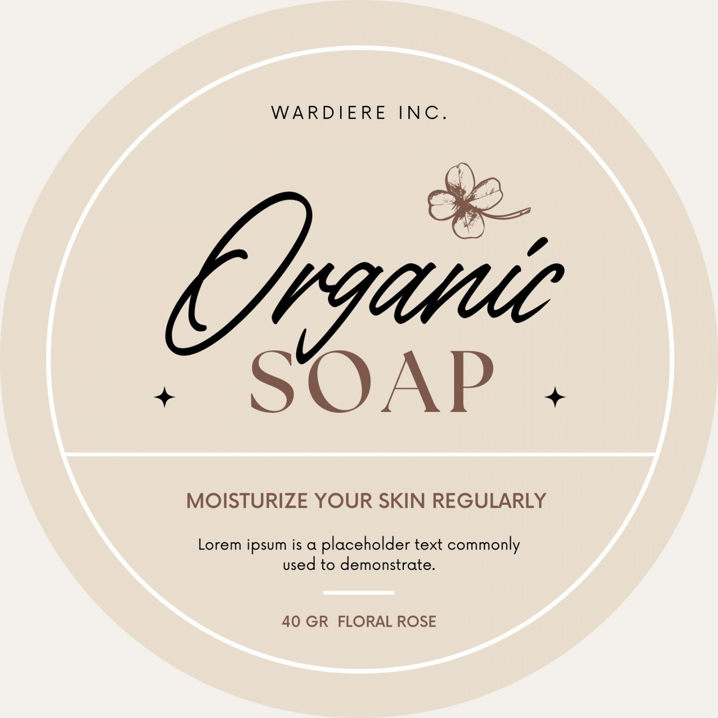 Free customizable printable soap label templates  Canva