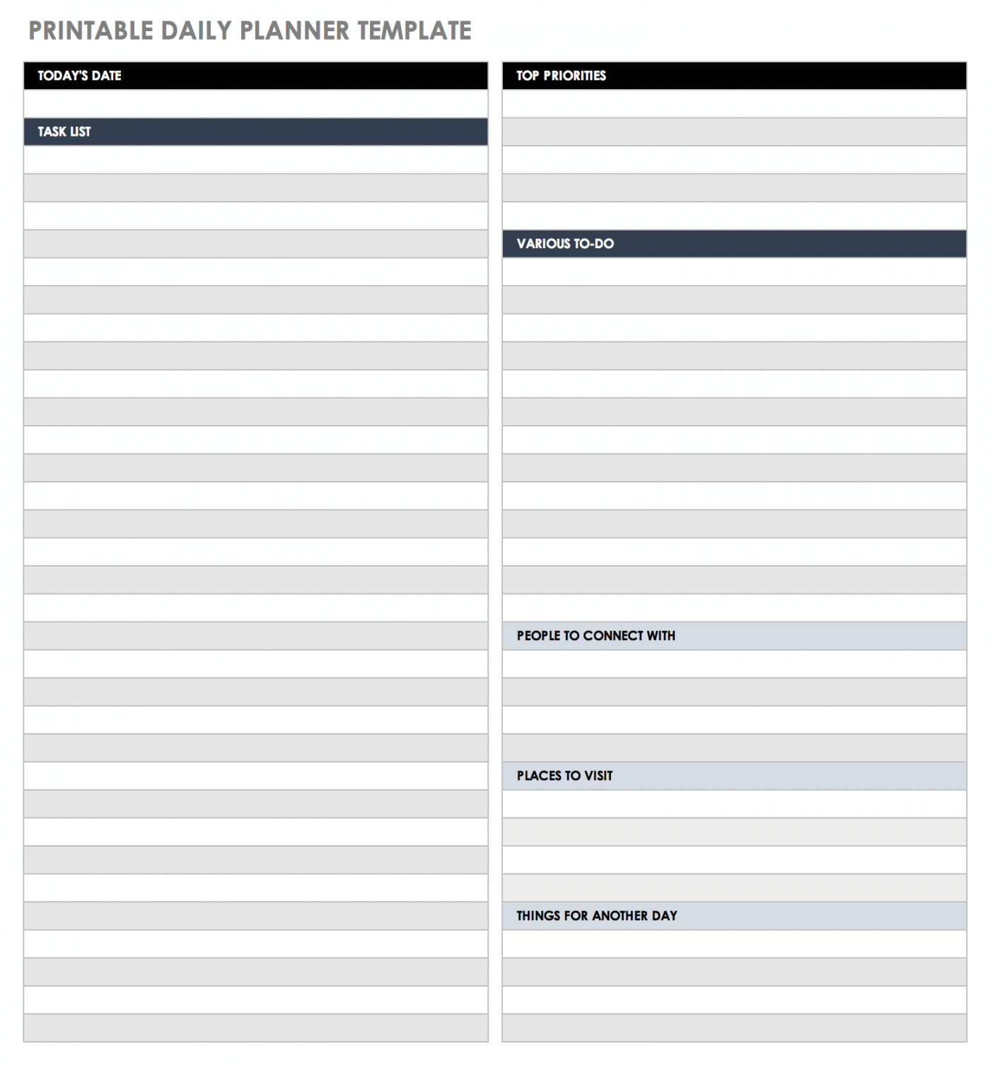 Free Daily Work Schedule Templates  Smartsheet