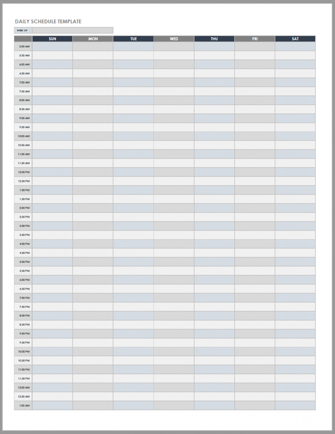 Free Excel Schedule Templates for Schedule Makers