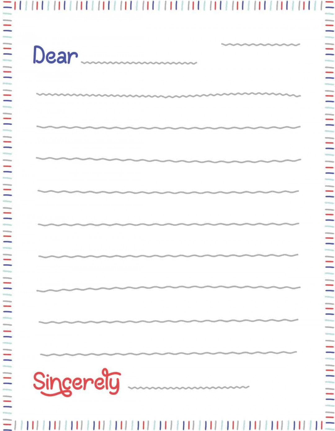 Free Letter Template for Kids: A Fun Activity  Skip To My Lou