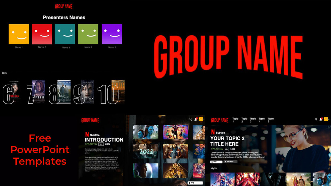 Free Netflix PowerPoint Template  Free Download  PPThemes 🚀