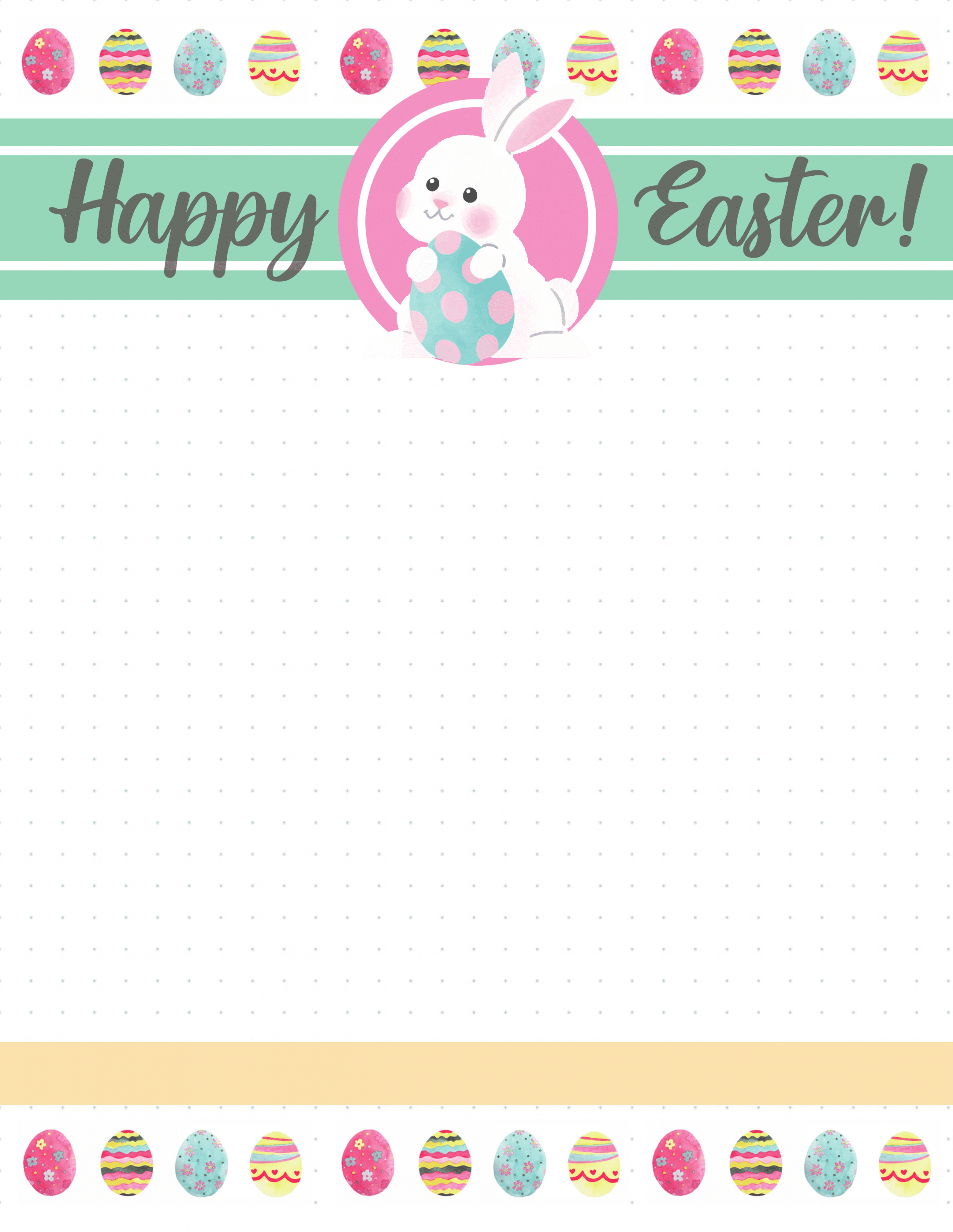 Free Printable Easter Bunny Letters - Freebie Finding Mom