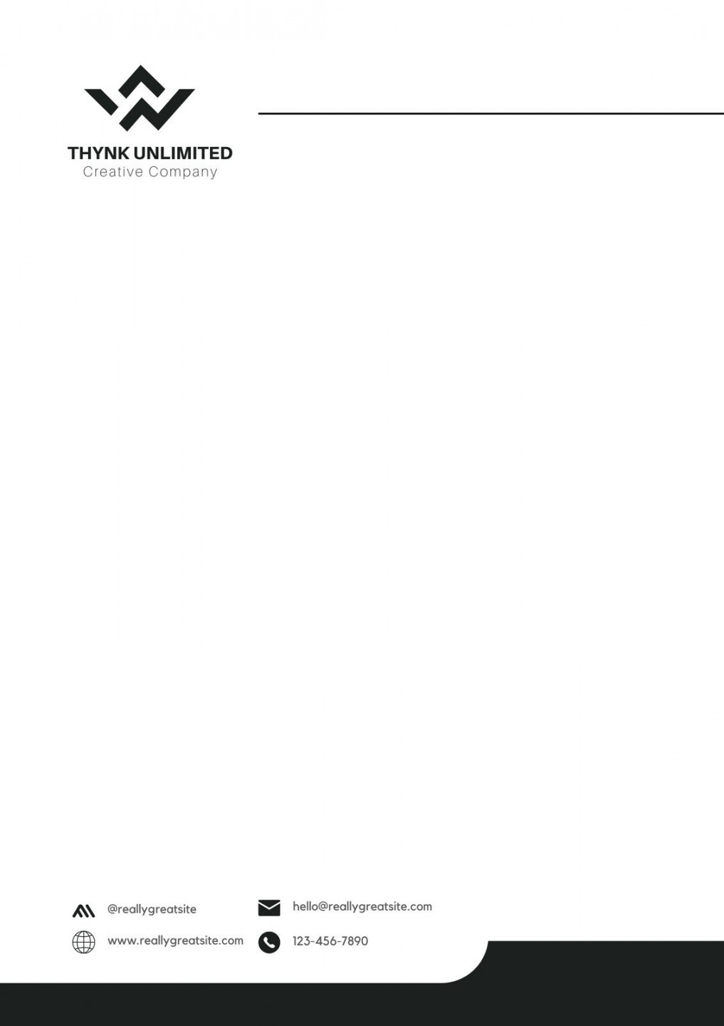 Free printable letterhead templates you can customize  Canva