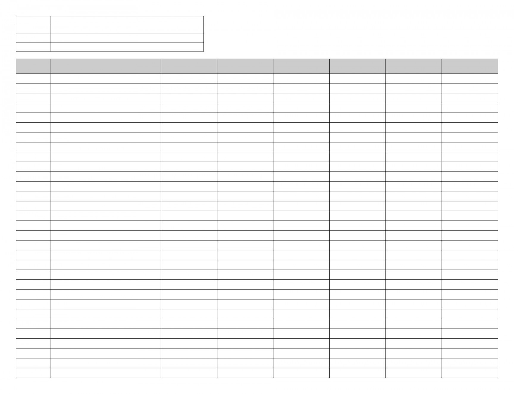 Free Printable Spreadsheet Templates  Excel spreadsheets