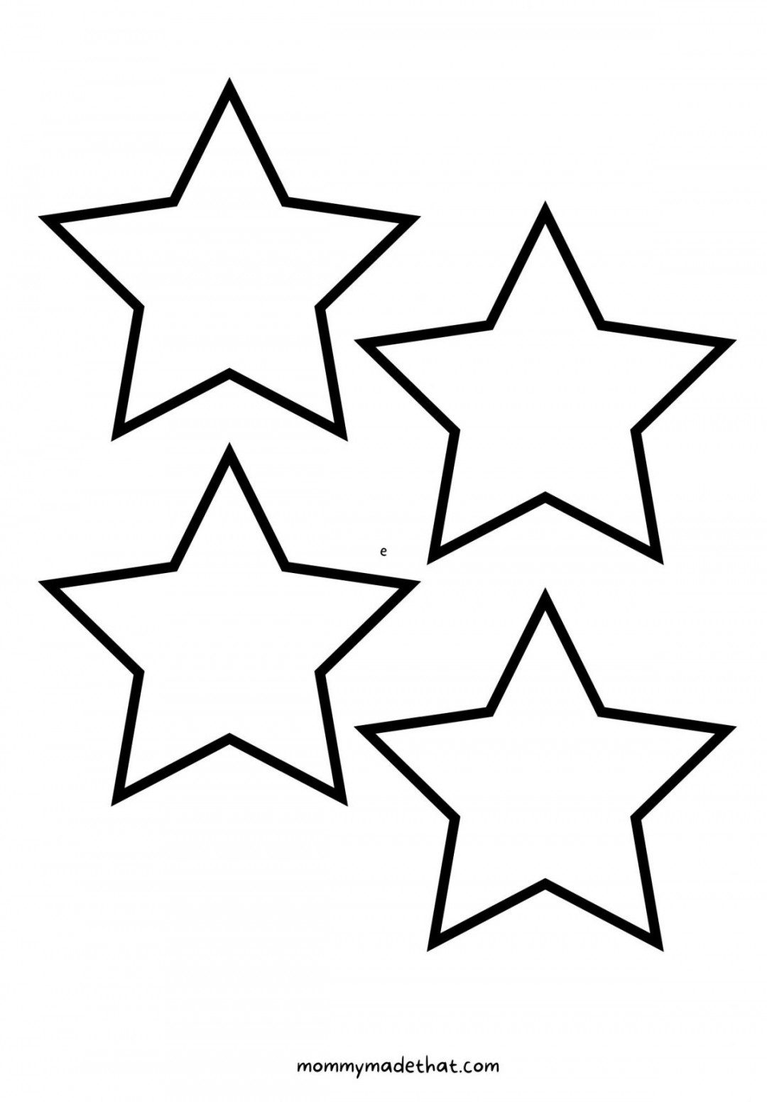 Free Printable Star Templates: Giant list of Shapes and Sizes!