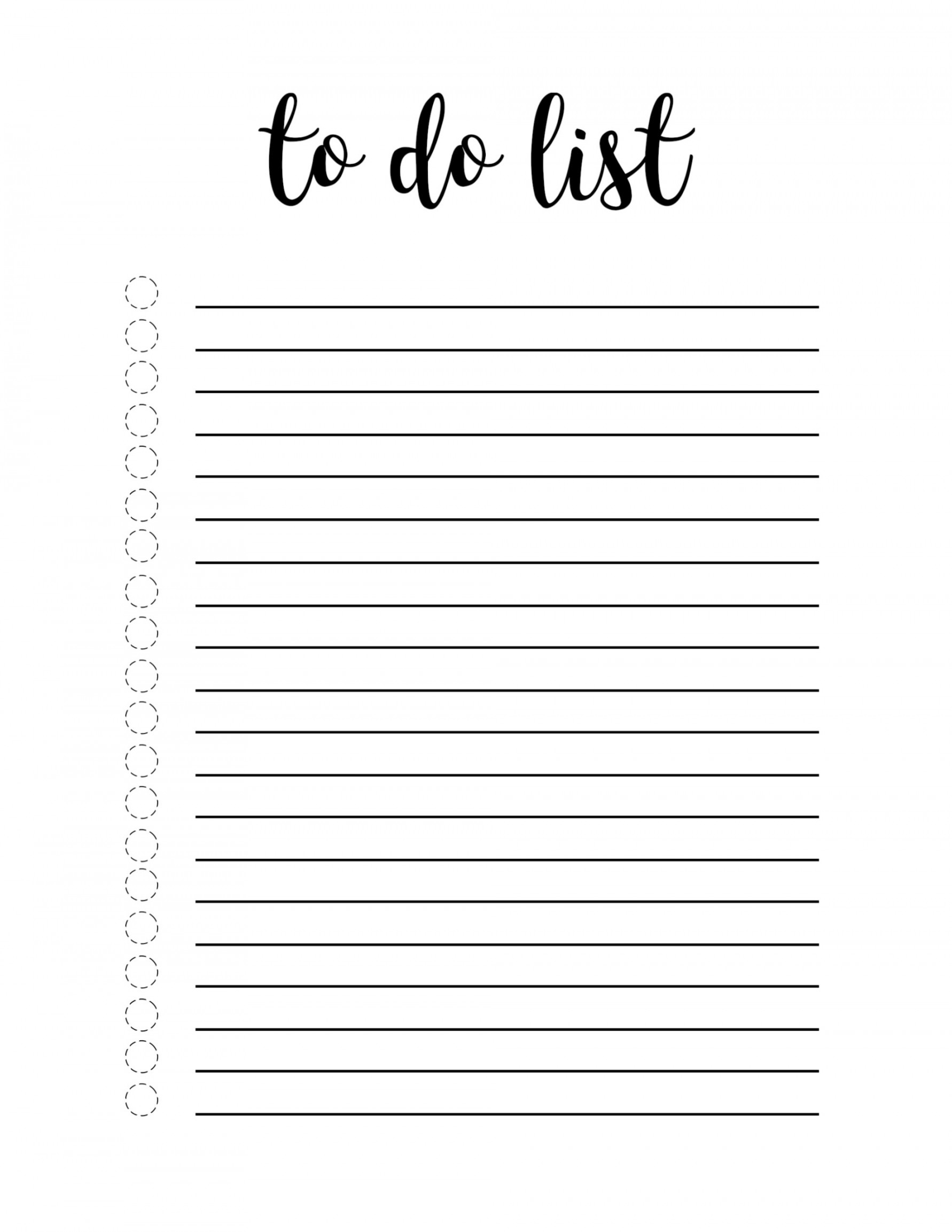 Free Printable To Do List Template - Paper Trail Design