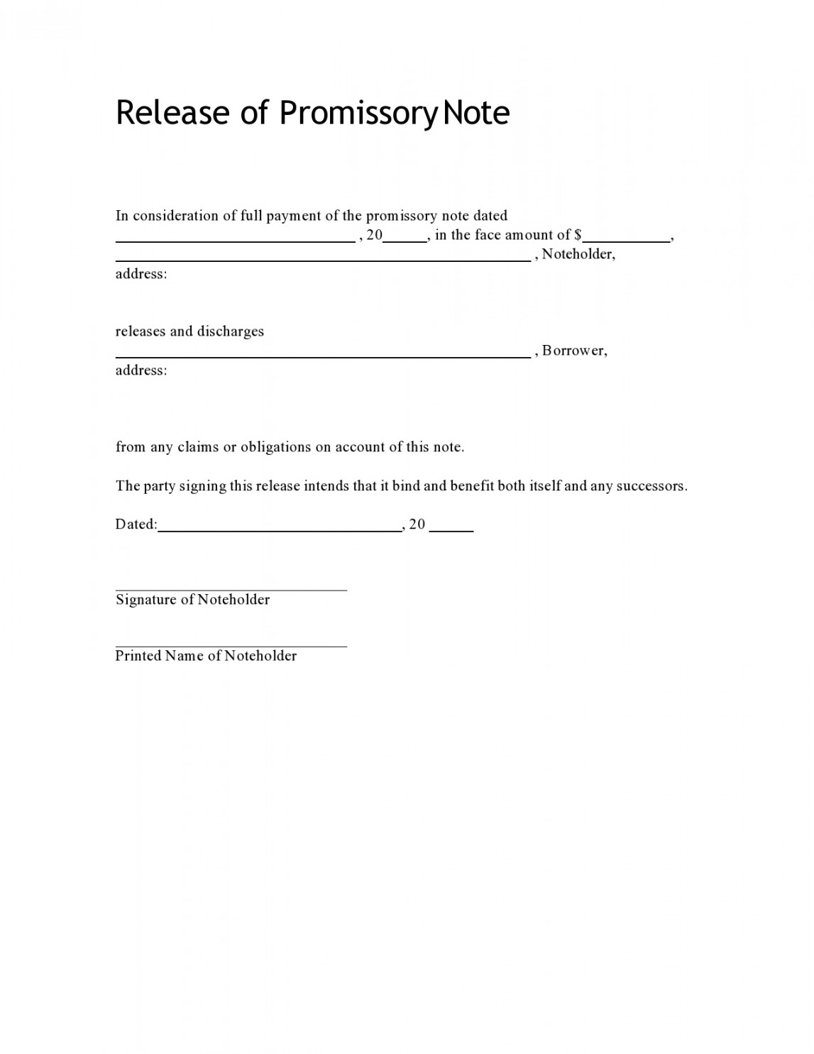 + FREE Promissory Note Templates [Secured & Unsecured ]