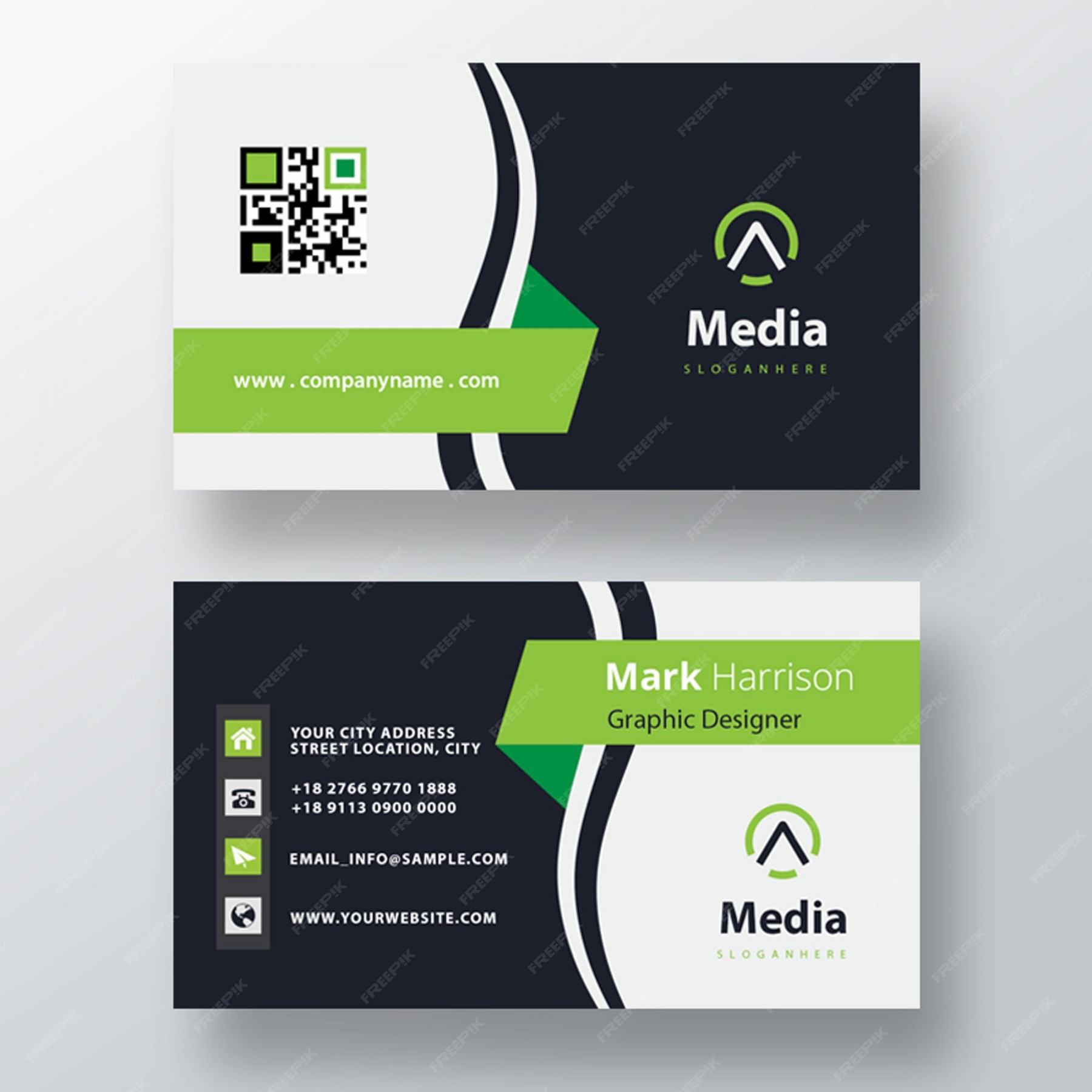 Free PSD  Simple psd business card template