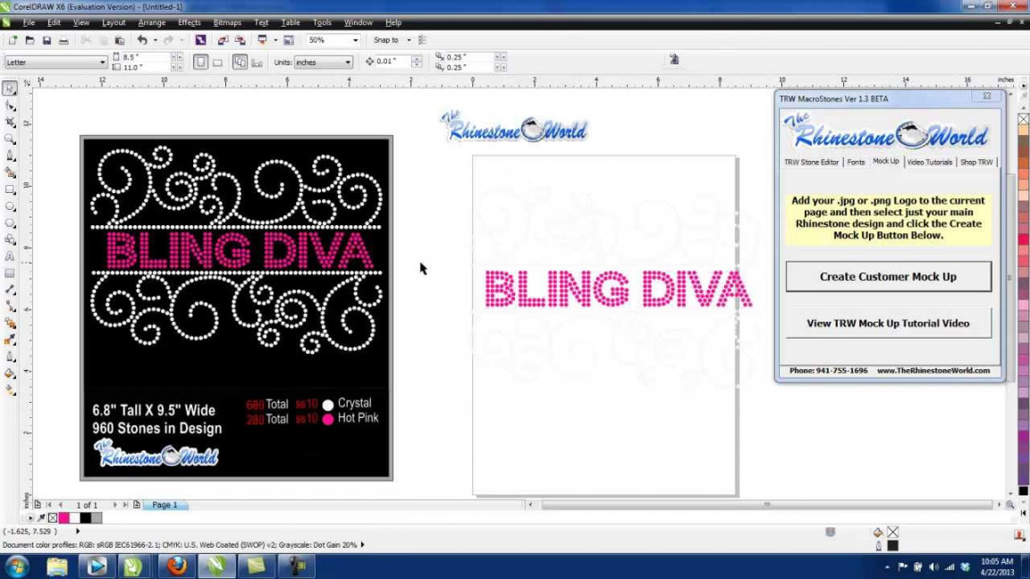 FREE Rhinestone Download File from The Rhinestone World