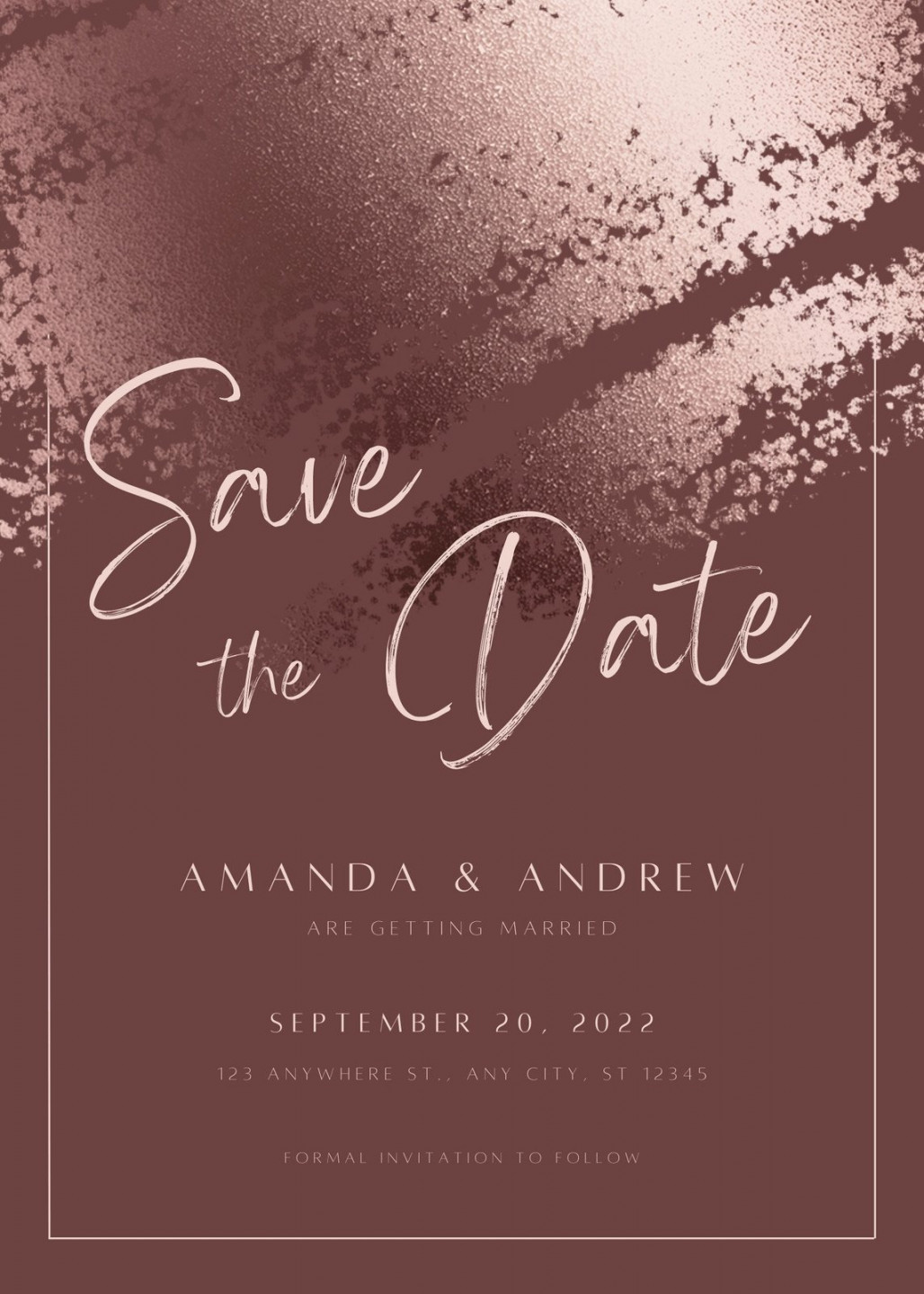 Free save the date card templates to edit and print  Canva