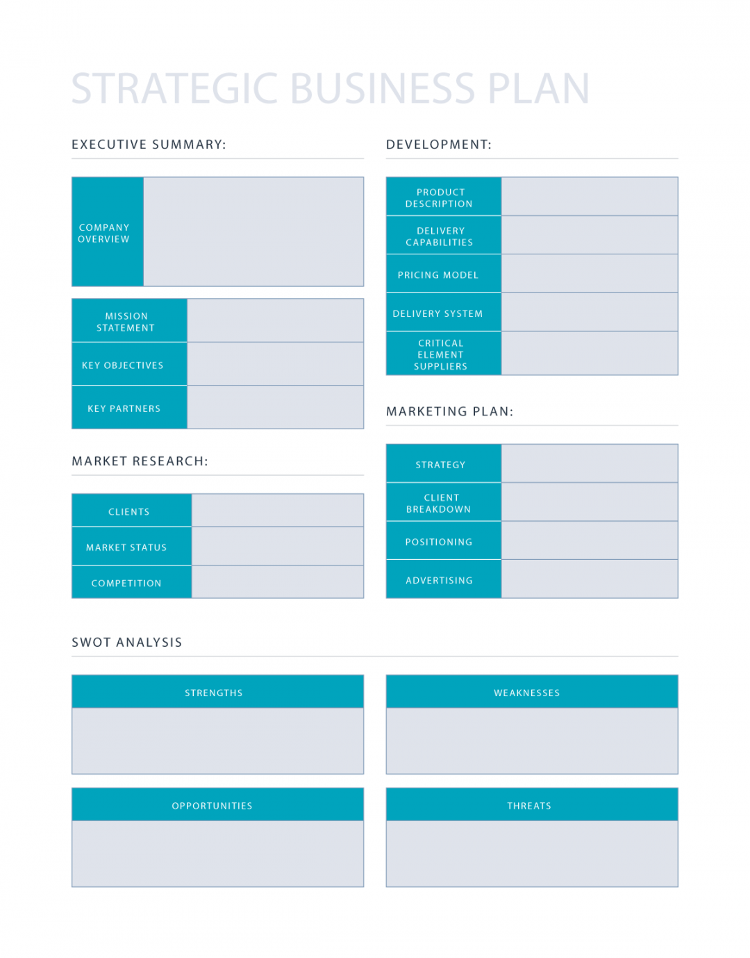 Free Strategic Planning Template for Word  PDF  Google Docs