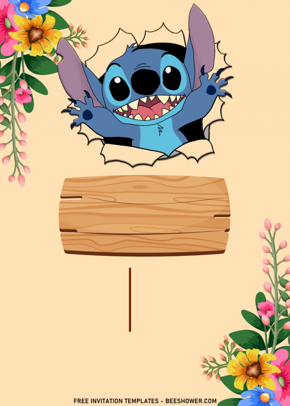 + Happy Summer Bash Lilo & Stitch Birthday Invitation Templates