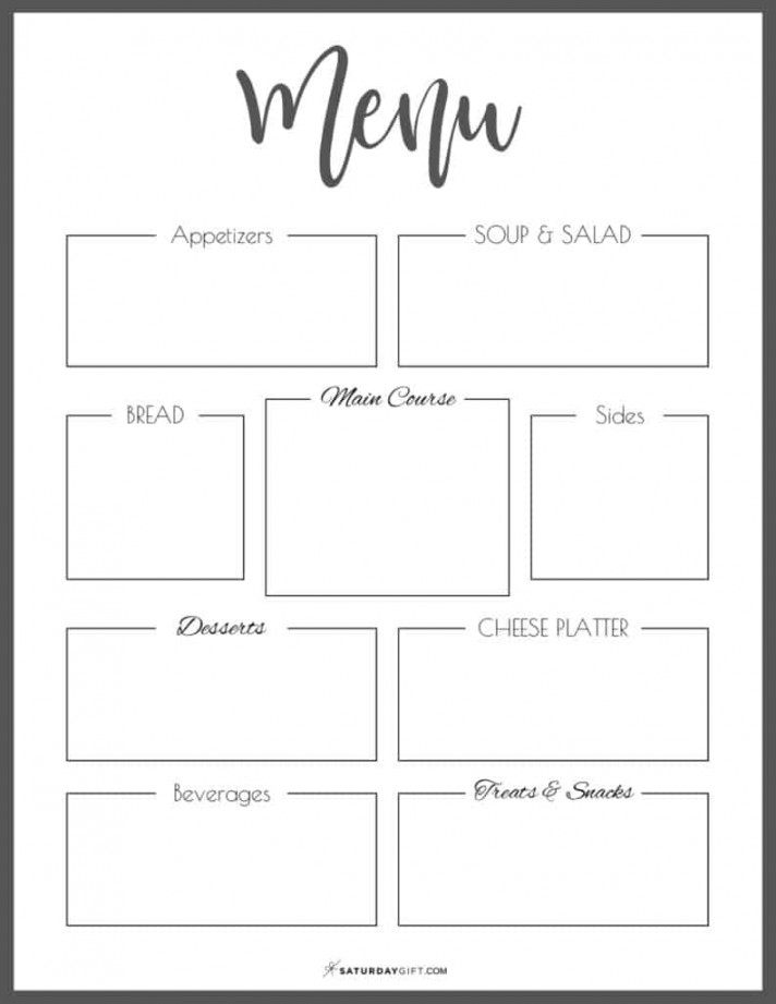 How to Plan the Menu for Your Party + Pretty Printable Menu Planner