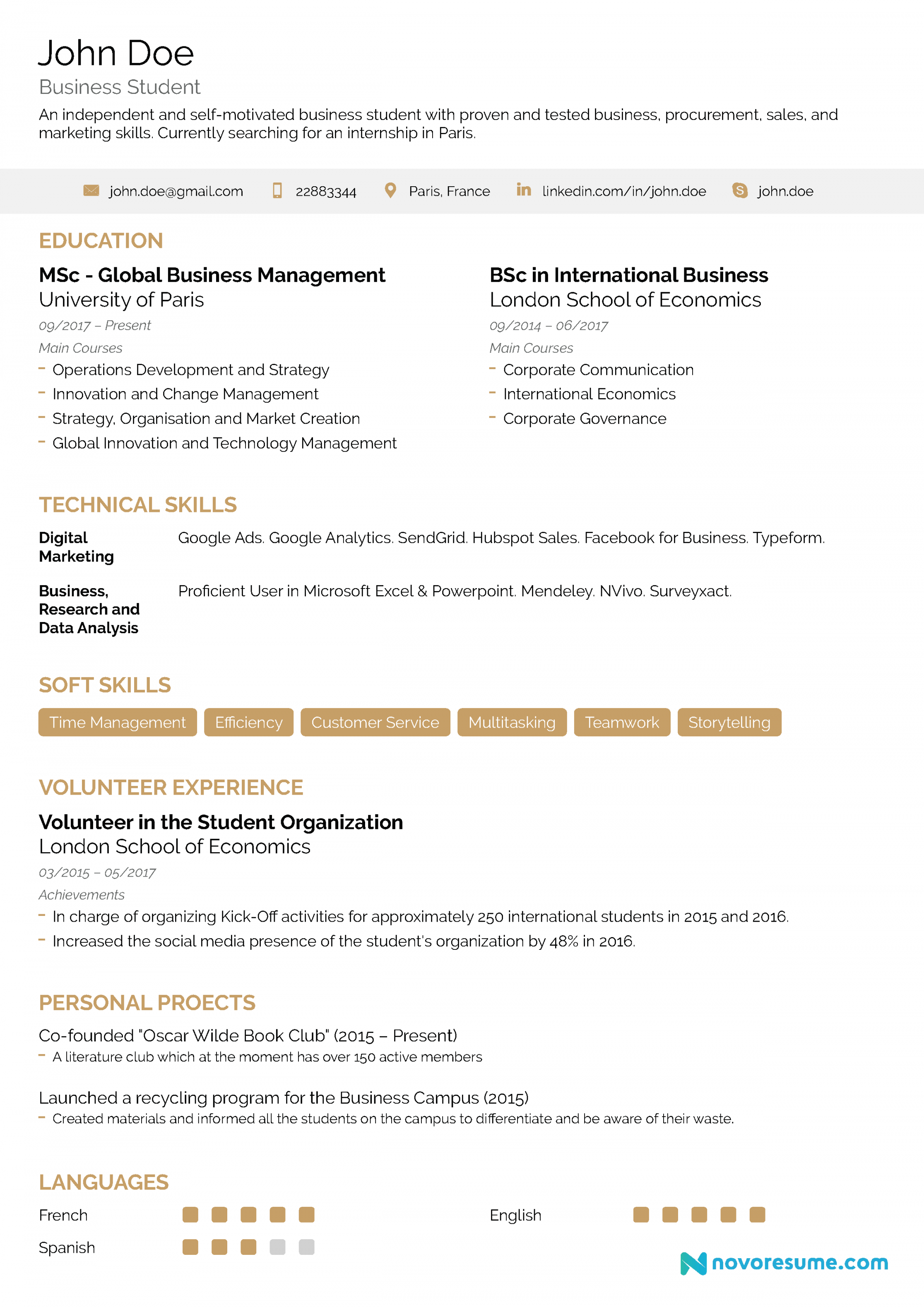 How to Write a Resume with No Experience [+ Examples]