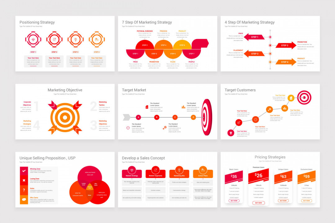 Marketing Plan Keynote Presentation Template  Nulivo Market