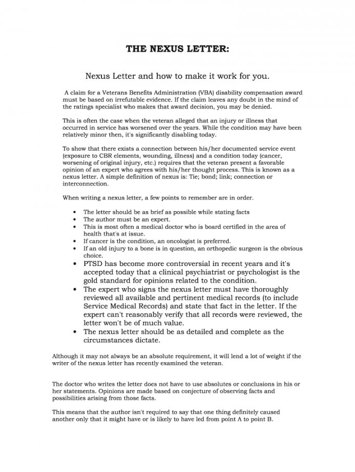 Nexus Letter - Fill Online, Printable, Fillable, Blank  pdfFiller