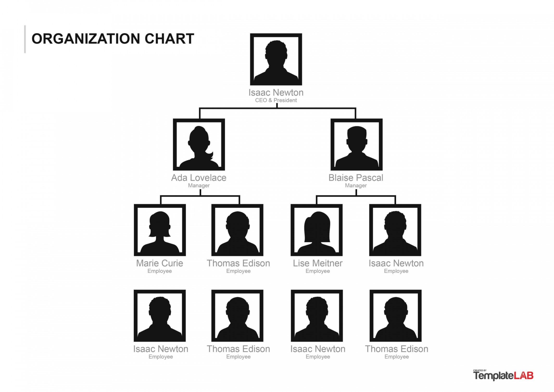 Organizational Chart Templates (Word, Excel, PowerPoint, PSD)