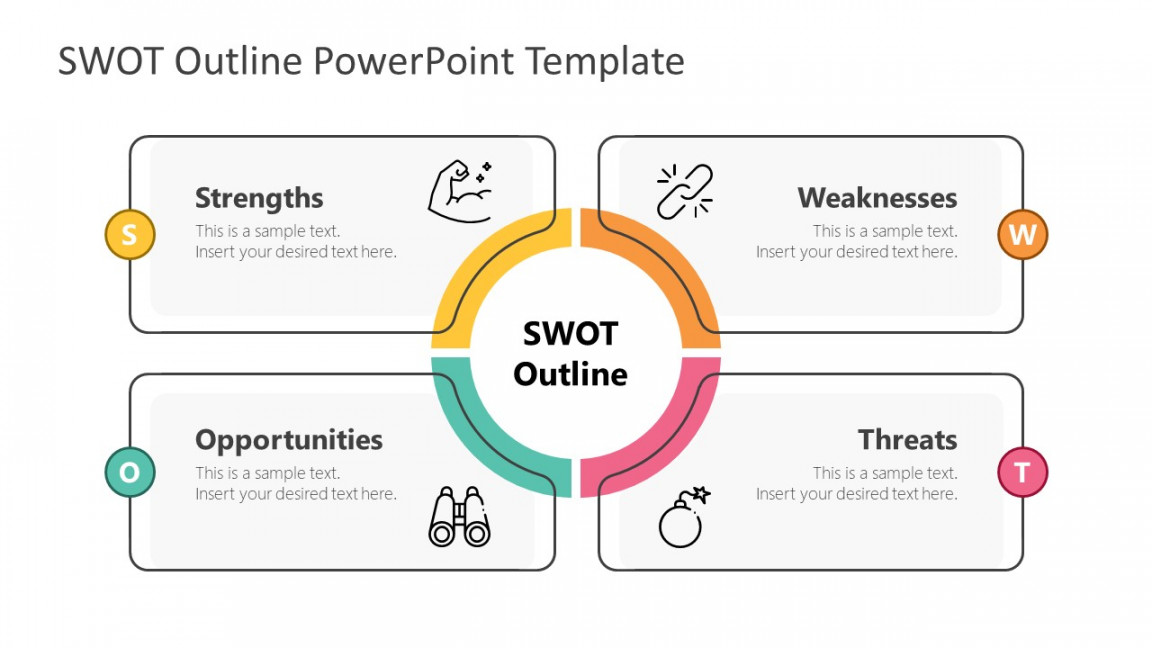 Outline SWOT Analysis PowerPoint Template